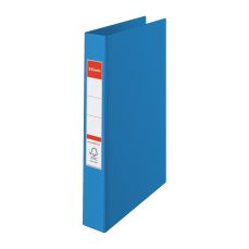 Caiet mecanic A4, 2 inele, albastru, cotor 35mm, coperta carton plastifiat, Standard Esselte