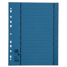 Separatoare carton albastru A4 100buc/set Oxford