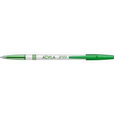 Pix cu capac, verde, corp alb, varf 0,5mm, 309 Acvila