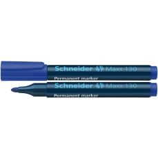 Permanent marker albastru, varf 3,0 mm, Maxx 130 Schneider
