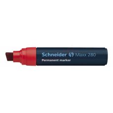 Permanent marker rosu, varf 12,0 mm, Maxx 280 Schneider