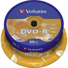 DVD-R 4,7GB, 16x, 25 buc/bulk, Verbatim