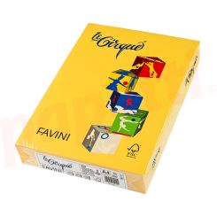 Hartie copiator A4, 80g, colorata in masa galben stralucitor, 200 Favini